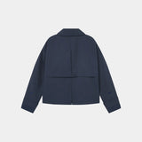 Lizi Navy Trench Jacket Outerwear Eme Studios