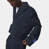 Shift Navy Bomber Blazer Outerwear Eme Studios