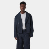 Shift Navy Bomber Blazer Outerwear Eme Studios