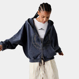 Min Ombre Blue Full Zip Hoodies eme