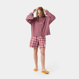 Cotten Burgundy Long Sleeve T-shirts eme