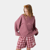 Cotten Burgundy Long Sleeve T-shirts eme