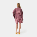 Cotten Burgundy Long Sleeve T-shirts eme