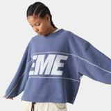 Thrill Crown Blue Reverse Sweatshirts Eme Studios