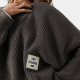 Sleek Fawn Knit Sweater Knitwear eme