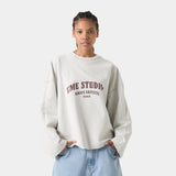 Suty Reverse Heather Grey Crewneck Sweatshirts eme