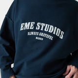Suty Reverse Navy Crewneck Sweatshirts eme