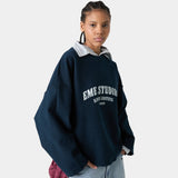 Suty Reverse Navy Crewneck Sweatshirts eme