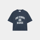 Badge Navy Oversized Tee T-shirts eme