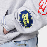 Patches Grey Oversized Hoodie Hoodies eme