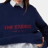 Master Indigo Knit Sweater Knitwear eme