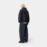 Whiz Navy Oversized Hoodie Hoodies eme