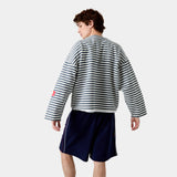 Sade Navy Reverse Crewneck Sweatshirts Eme Studios