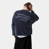 Collective Slate Blue Knit Knitwear eme