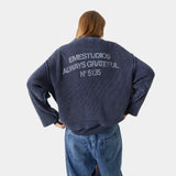 Collective Slate Blue Knit Knitwear eme