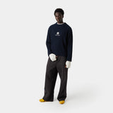 Badge Navy Knit Knitwear eme