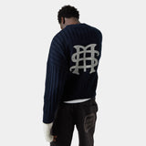 Badge Navy Knit Knitwear eme