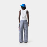 Patches Cargo Indigo Vichy Pants eme
