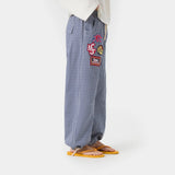 Patches Cargo Indigo Vichy Pants eme