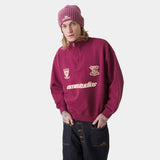 Peak Burgundy Half Zip Sweatshirts Eme Studios