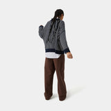 Badge Navy Stripes Knit Knitwear eme