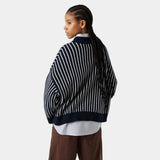 Badge Navy Stripes Knit Knitwear eme