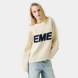 Pinstripe Sugar Knit Sweater Knitwear Eme Studios