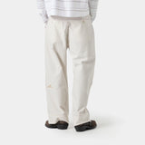 Striped Off Sand Baggy Pants Pants eme