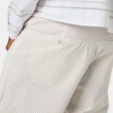 Striped Off Sand Baggy Pants Pants eme