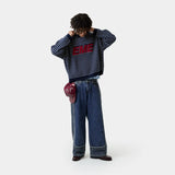 Pinstripe Night Sky Knit Sweater Knitwear Eme Studios