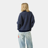 Pinstripe Night Sky Knit Sweater Knitwear Eme Studios