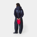 Stamp Navy Oversized Hoodie Hoodies Eme Studios