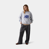 Mbuddy Grey Oversized Crewneck Sweatshirts eme