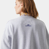 Mbuddy Grey Oversized Crewneck Sweatshirts eme