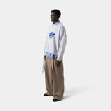 Mbuddy Grey Oversized Crewneck Sweatshirts eme