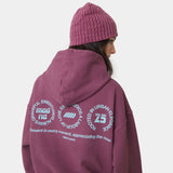 Stamp Maroon Oversized Hoodie Hoodies Eme Studios