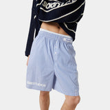 Jammies LS Blue Striped Shorts eme