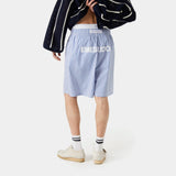 Jammies LS Blue Striped Shorts eme