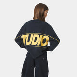 Crossline Navy Long Sleeve T-shirts eme