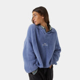 Sully Deep Sea Brushed Knitted Polo Knitwear eme