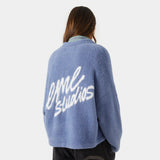 Sully Deep Sea Brushed Knitted Polo Knitwear eme