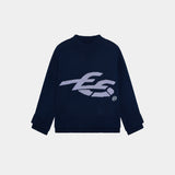 Bryss Navy Knit Knitwear eme