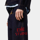 Frisona Raw Denim Baggy Jeans Pants eme