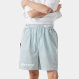 Jammies LS Green Striped Shorts eme