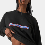 Box Shadow Oversized Crewneck Sweatshirts eme