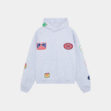 Patches Grey Oversized Hoodie Hoodies eme