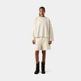 Sade Off Sand Reverse Crewneck Sweatshirts Eme Studios