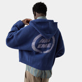 Anon Indigo Knit Full Zip Knitwear eme