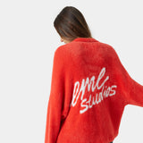 Sully Cherry Brushed Knitted Polo Knitwear eme