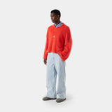 Sully Cherry Brushed Knitted Polo Knitwear eme